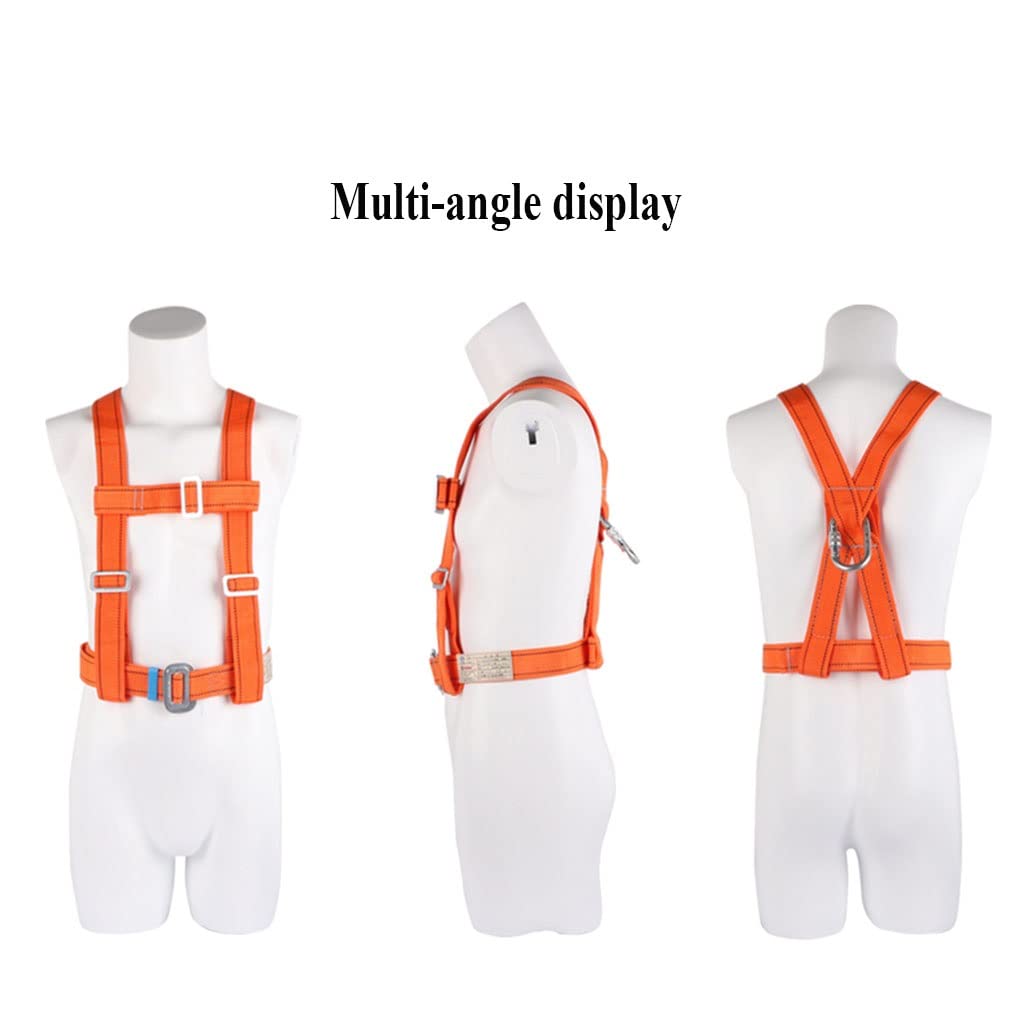 SwaYve Harnais de Sécurité Pour Le Travail Aérien, Harnais Antichute Complet, Harnais de Protection Contre Les Chutes À Hauteur de Ceinture Réglable Avec Crochet/5M