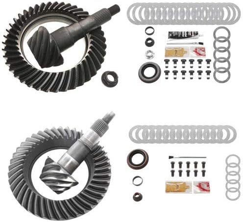 4.56 RING AND PINION GEARS & INSTALL KIT PACKAGE- COMPATIBLE WITH FORD 8.8 IFS FRT/9.75 RR