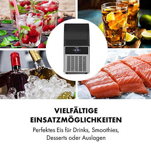 Klarstein Antarctica Eiswürfelbereiter Eiswürfelmaschine - 270W, Produktionskapazität: 26 kg, Lagerfachvolumen: 15 Liter… – Bild 6