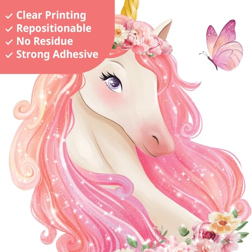 DECOWALL Vinilos Decorativos Arcoíris Unicornio 2 Hojas miniatura 6