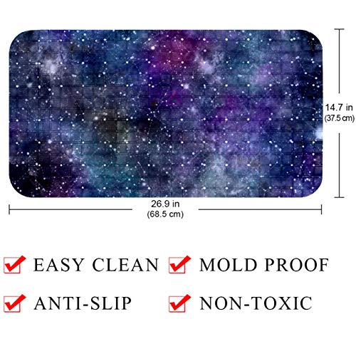 Tapis de douche antidérapant galaxie 67x37 cm pour bébé - 5