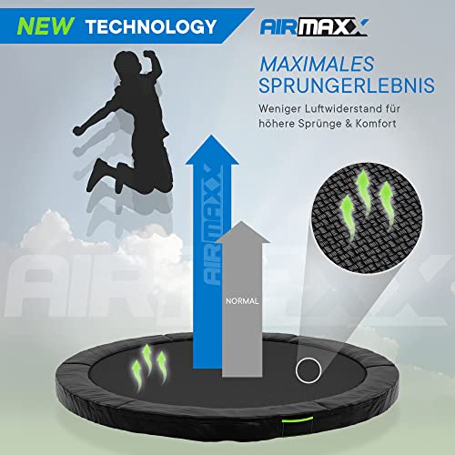 Sports Trampolin Ultimate Pro für Kinder und Erwachsene TÜV