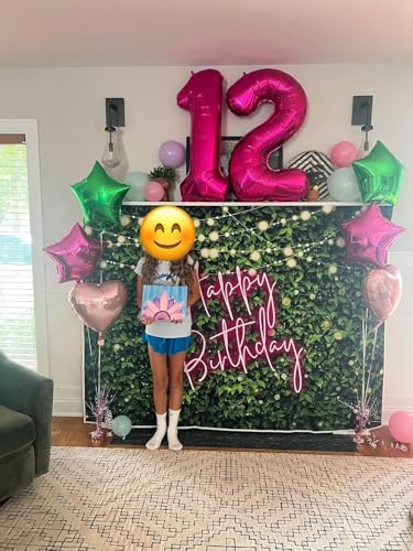 Image of 2 Balloon Numbers Birthday Decorations, 40In Rose Purple Balloons for Party | Eye-catching Appearance, Perfect Decorative Centerpieces, Convenient Self-sealing Structure, Widely for Various Occasions