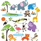 Safari Adventure Decorative Peel & Stick Wall Art Sticker Decals