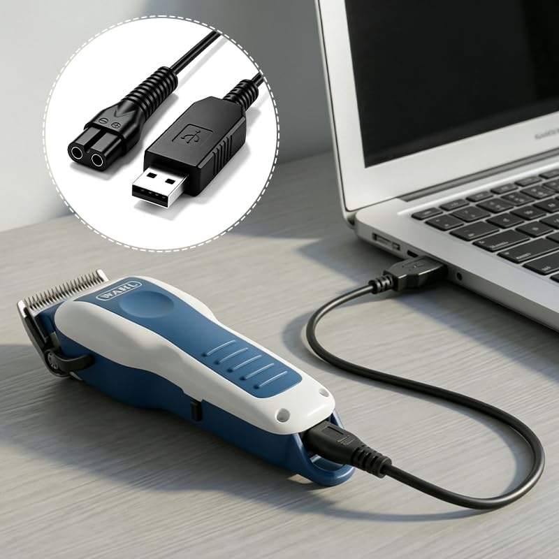 3.5V USB Charger for Cordless Hair Clippers, Stable Output Power Supply, Replacement Charging Adapter for Electric Hair Trimmers