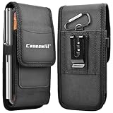 Caseswill Cell Phone Pouch Nylon Belt Holster Case Compatible with Xiaomi 17,17 Pro,15,14 / iPhone 17 16e 16 15 14 13 12 11 & Pro Models, X, XS, Samsung Galaxy S20 S21 S22 S23 S24 S25 Models