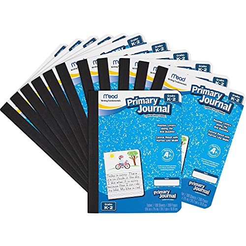 Image of Mead 09554CT Primary Journal, Composition, 100 Sht, 7.5-Inch x9.8-Inch, 12 /CT, AST