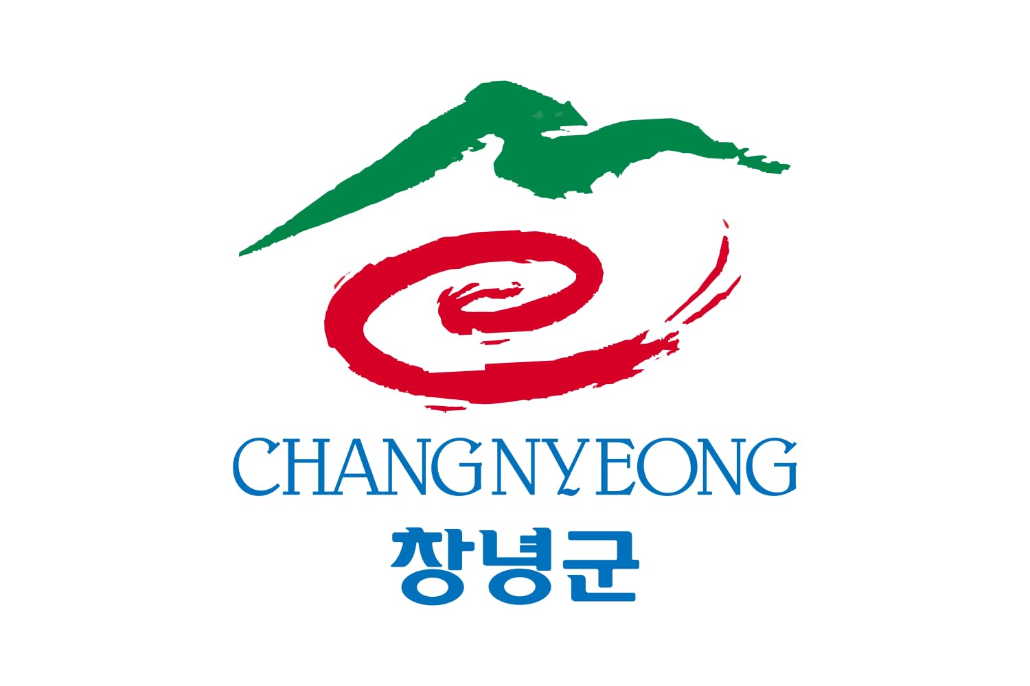 Drapeau de Changnyeong grand format officiel de la province sud-coréenne