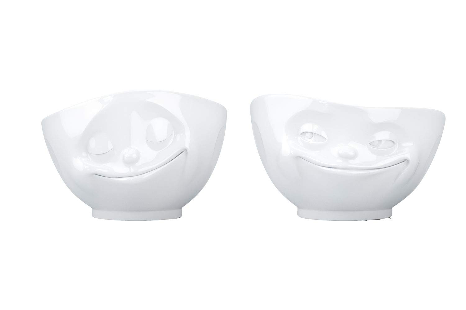 Fiftyeight Schalen Set, 2-er Set glücklich + grinsend Müslischale