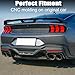 Rear Spoiler Compatible with Ford Mustang EcoBoost/Dark Horse/GT/GTD 2024-2025 ABS Gloss Black Performance Spoiler Rear Wing Lip Exterior Accessories