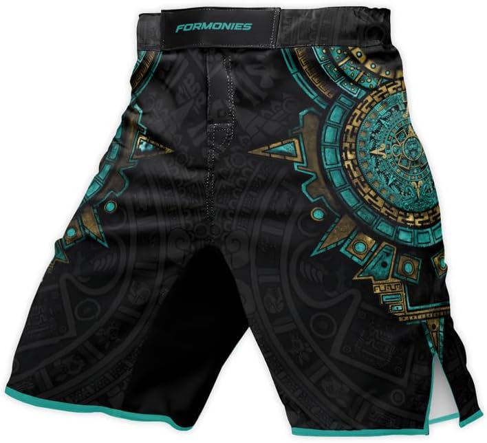 Aztec MMA Shorts – Men’s Fight Shorts for Cage Fight Muay Thai Jiu-Jitsu BJJ Boxing Grappling