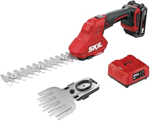 Miniatura 5 de SKIL PWR CORE 20 - Kit de cortasetos de 22 pulgadas y 20 V, capacidad de corte de 34 pulgadas, incluye batería de 2.0Ah y cargador - HT4222B-10
