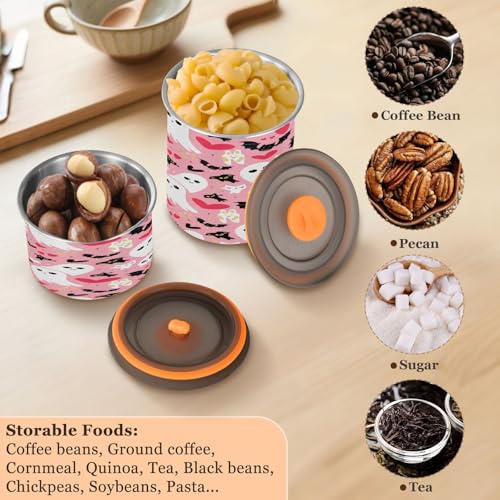 Contenedor hermético de acero inoxidable para café 17oz miniatura 6