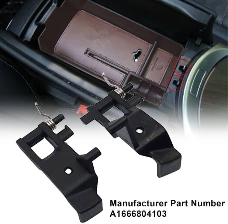 Miniatura 2 de SecosAutoparts Reposabrazos de consola central, clip de pestillo lateral derecho compatible con Mercedes-Benz W166 X166 W292 C292 X166 GLE43 GLE350