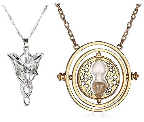 Yellow Chimes Fashion Jewellery for Girls Silver & Golden (YCFJPD-875LTR-SL + YCFJPD-871HP-GL)