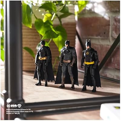 DC Comics، Batman 85th Special Edition Batman Action Figures 3-Pack، 4-inch، 85th Anniversary Collectible Kids Toys for Boys and Girls Ages 3 and Up