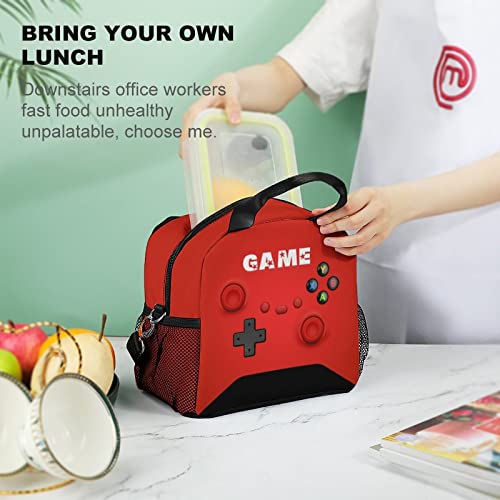 Game Lunch Bag For Boys Girls Gamer, Insulated Video Game Lunch For Work Out Travel Tirp, Reusable Box Thermal Cooler Meal Box #TOP6