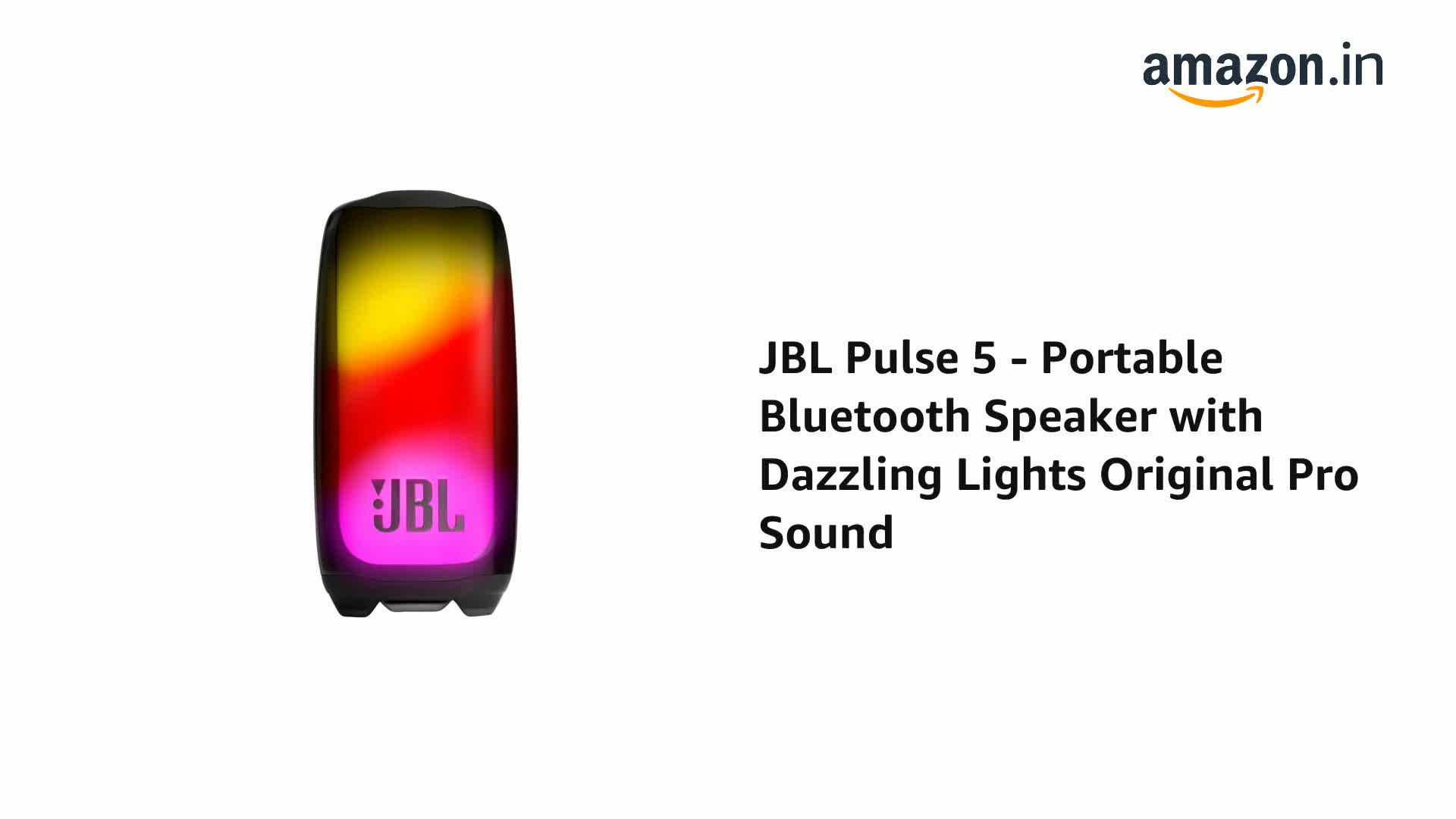 JBL Pulse 5 - Portable Bluetooth Speaker with Dazzling Lights