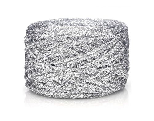 Esuikelut Metallic Glitter Yarn for Crochet &...