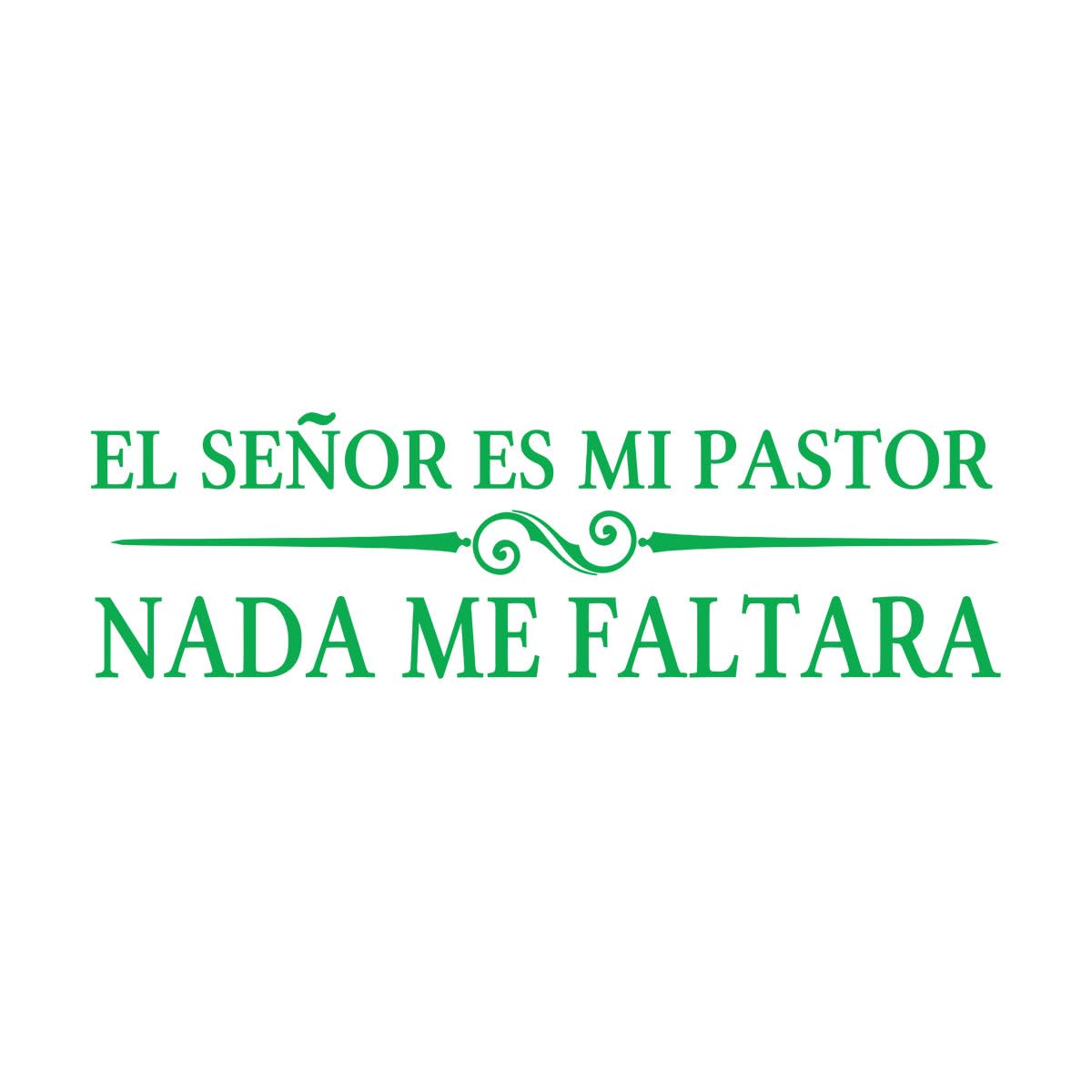 Lord is My Shepherd Christian Spanish Quote Wall Decal Bedroom El Senor ES mi Pastor nada me faltara God Quote Wall Sticker Large - 32x112cm