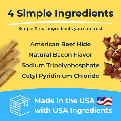 image for Tartar Shield Soft Rawhide Chews | Safe Dental Treats for Small Dogs |