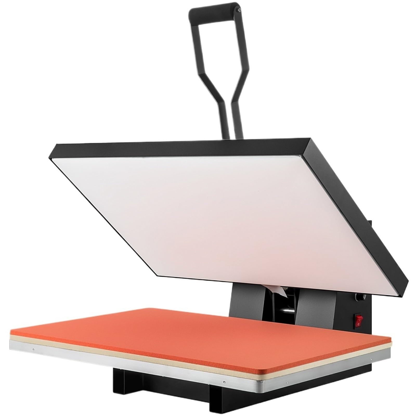 CSDASW Macchina for pressa a caldo, stampante a sublimazione, trasferimento manuale a conchiglia su cuscino for maglietta fai da te Dispositivo di etichettatura(Black 16in x 24in)