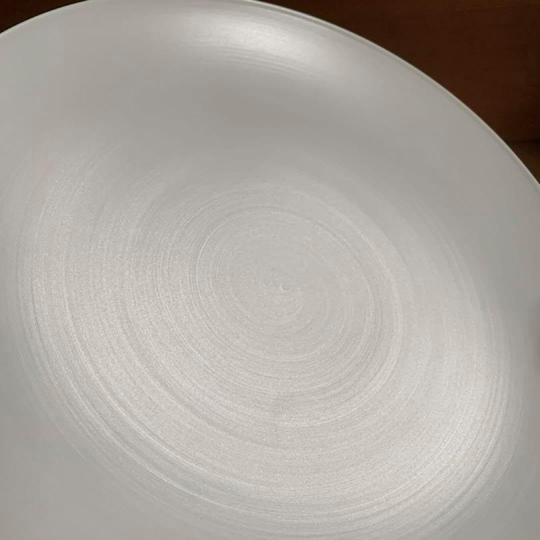 ARITA PORCELAIN LAB JAPAN SNOW 平皿(大)プラチナ