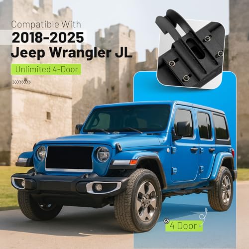 Estribos laterales para Jeep Wrangler JL Unlimited 2018-2025 miniatura 2