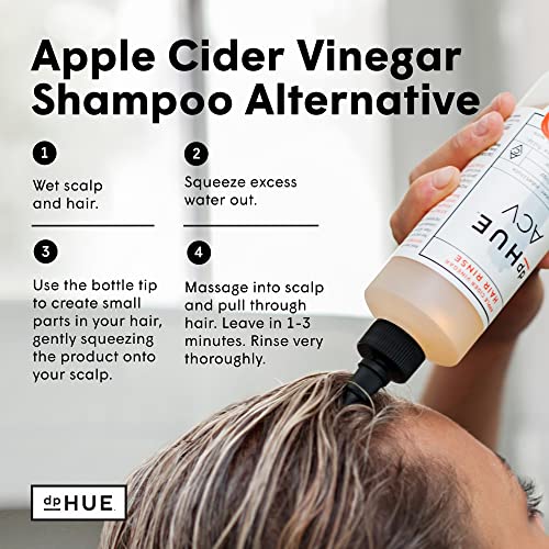 Dphue Apple Cider Vinegar Hair Rinse, 8.5 Oz - Shampoo Alternative & Scalp Cleanser - Removes Buildup & Protects Natural Hair Oils #TOP2
