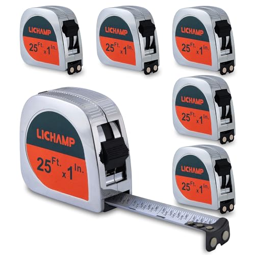 Lichamp Juego de 6 Cintas Métricas Retráctiles 25 ft miniatura 1