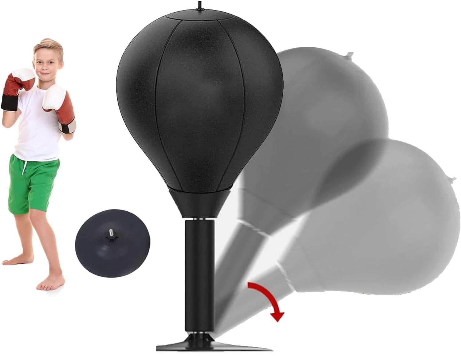 Speed Ball Desktop Reaction Target Home Children Adult Boxing Decompression Children Decompression,Desktop Boxing Speed Ball, Stress Buster Desktop Punching Bag.