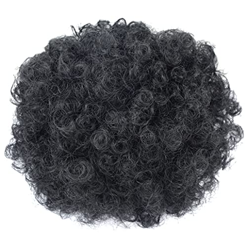 Afro Puff Drawstring Ponytail with Two Clips for Black Women Synthetic Curly Ponytail Bun Extension Hairpieces Updo Hair Extensions (Large - Image 2