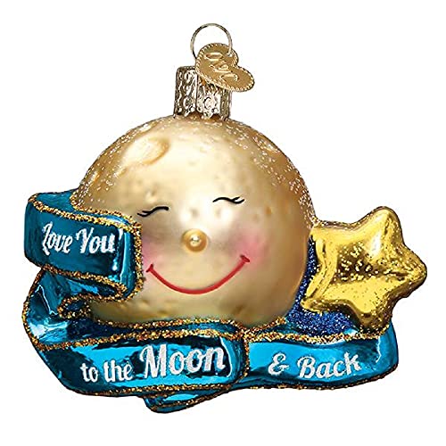 Old World Christmas Moon & Back Ornament