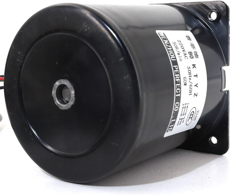 80KTYZ Permanent Magnet Synchronous Motors Controllable Positive Negative Inversion Metal Geared Reducer AC Electric Motor 220V - (Speed: 20rpm with bracket)