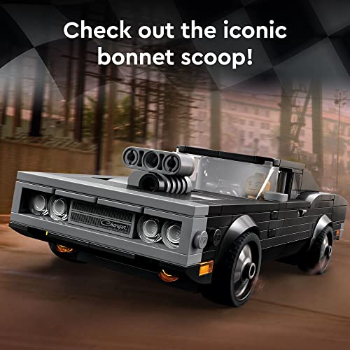 LEGO Speed Champions Fast & Furious 1970 Dodge Charger R/T 76912, Toy Muscle Car Model Kit for Kids, Collectible Set with Dominic Toretto Minifigure - Image 5