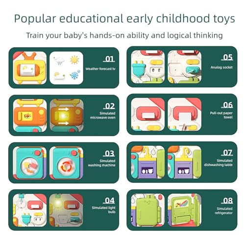 Tableau d'activités d'inspiration Montessori pour éveiller bébé