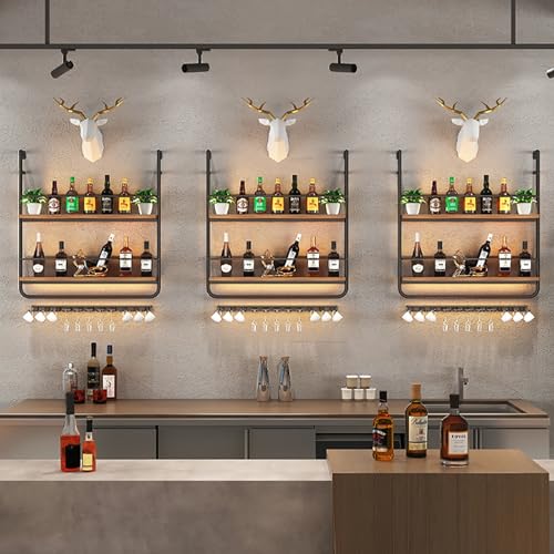 Étagère de rangement murale à vin pour optimiser les petits espaces - 4