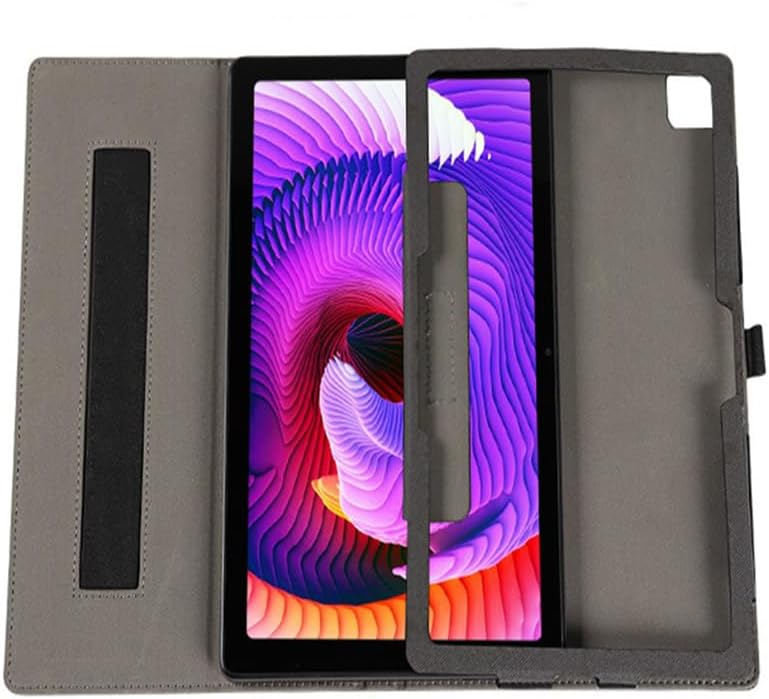 Compatible with Luca Tablet TE102M3N1-B/TE103M3N1-B 10.1 INCH 2023 Tablet case, Full Coverage Ultra Slim Leather Cover Case with Folding Stand Cover Rugged with Auto Sleep/Wake (Black)