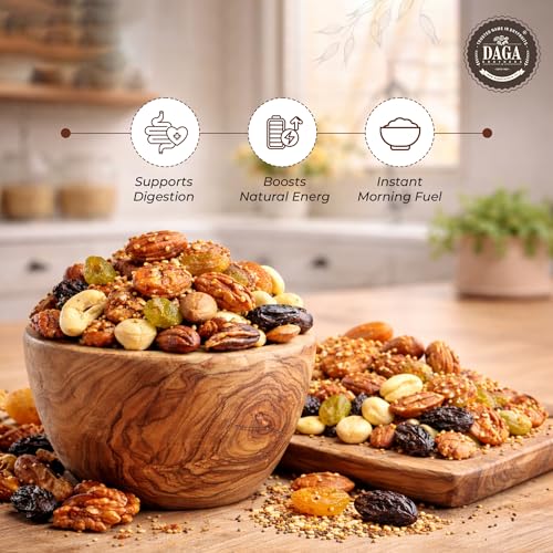 Image of Daga Brothers Premium Dryfruit Cocktail | Flavoured Almond, Cashew, Pistachio, Raisins & Seeds Mix | High Fibre & Protein | No Preservatives | Healthy Mixed Dry Fruits Snack, 100gm