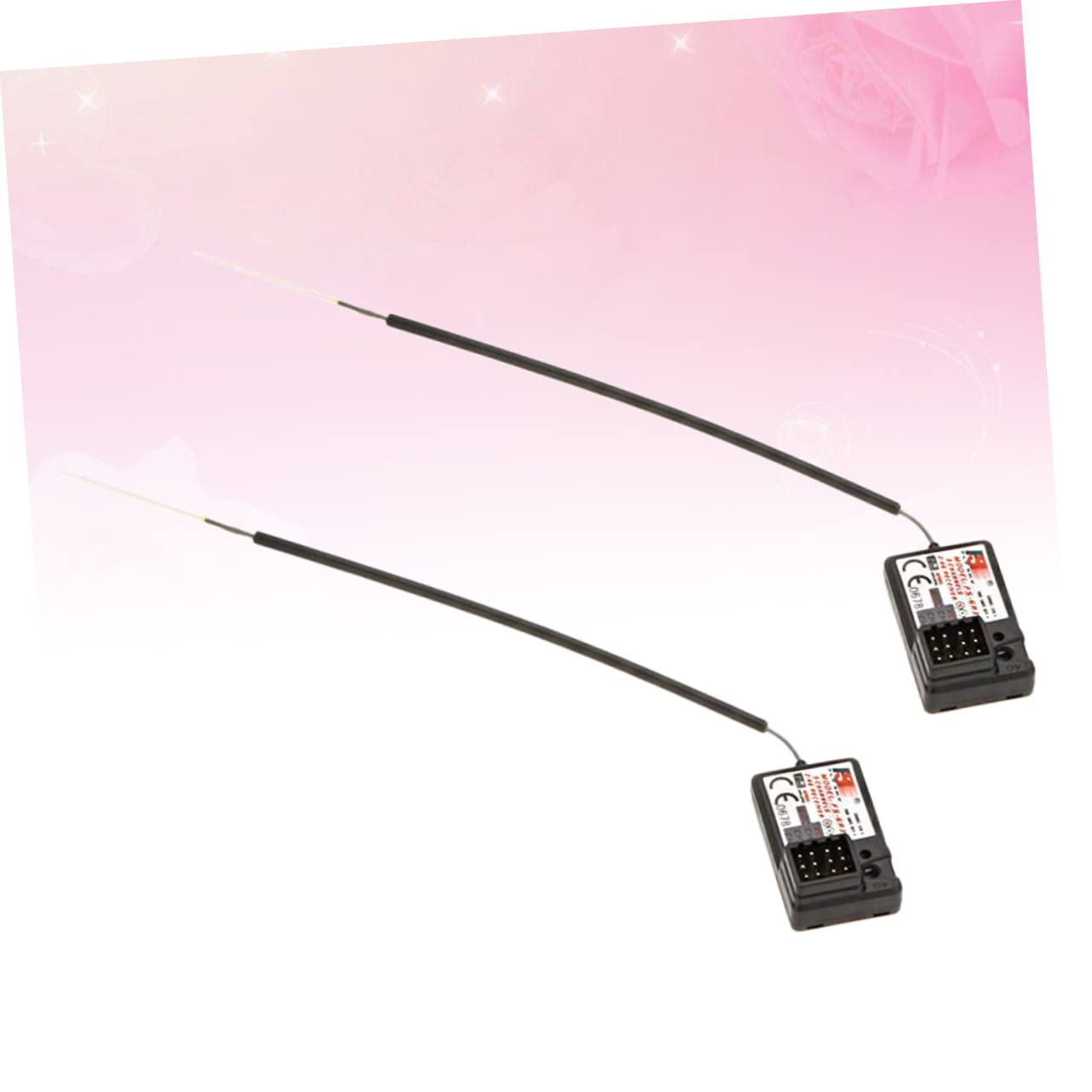 BESTonZON Gr3e 3-Channel 2.4ghz Rccar Receiver Rm2322-1 Auto Boat Supplies Out of Control Protect Black