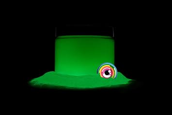 Eye Candy Pigments Premium Glow Mica Powder - Midori Green 25gr - for Epoxy, Resin, Soap, Paint, Woodworking, Acrylic Pouring, Bath Bombs, Fishing Lures - DIY Arts and Crafts Additive