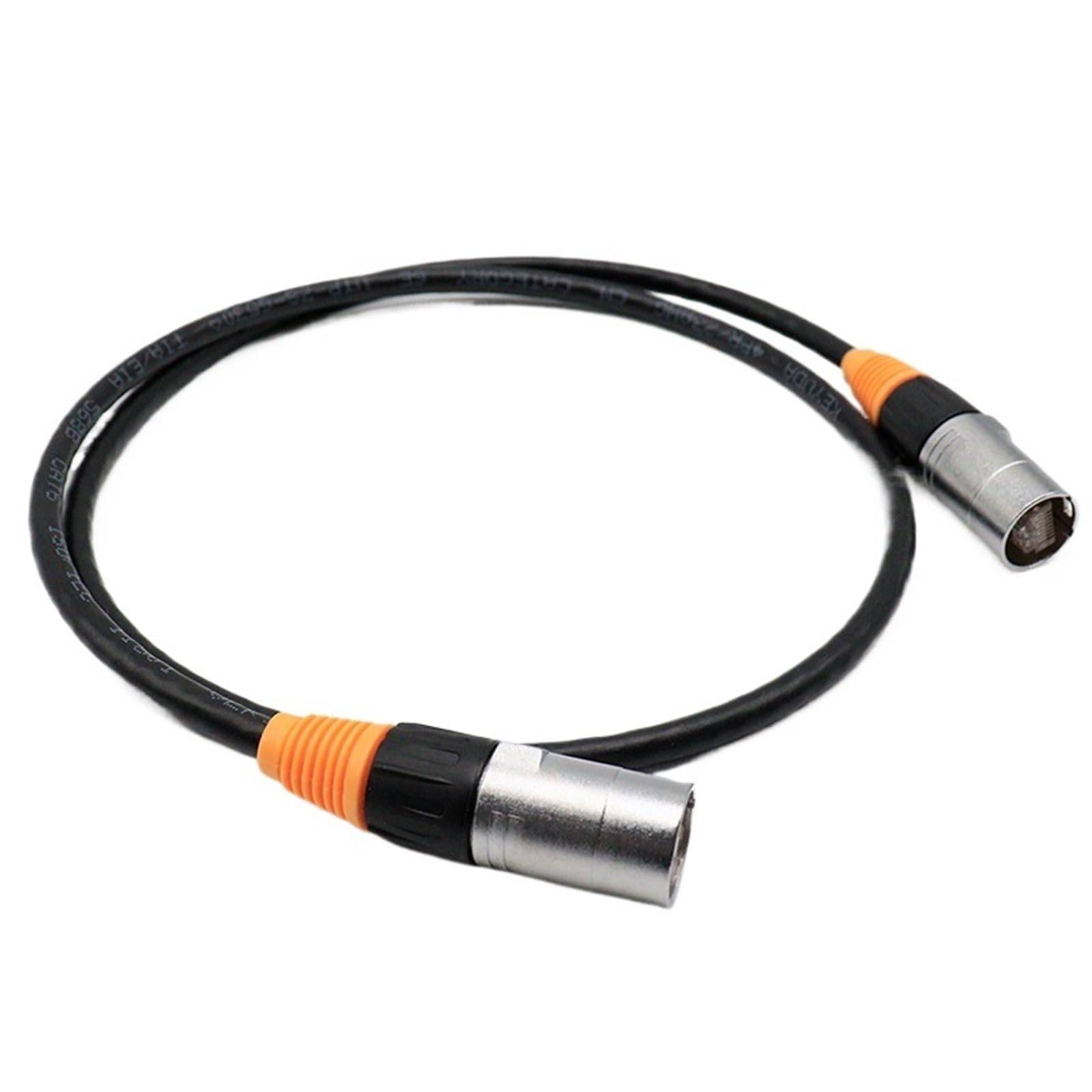 Câble Ethernet RJ45 étanche IP65 - Câble de raccordement CAT6 pour l'extérieur, la scène et l'utilisation industrielle (1 m, 2 m, 3 m, 5 m, 10 m, 20 m) (5 mètres)