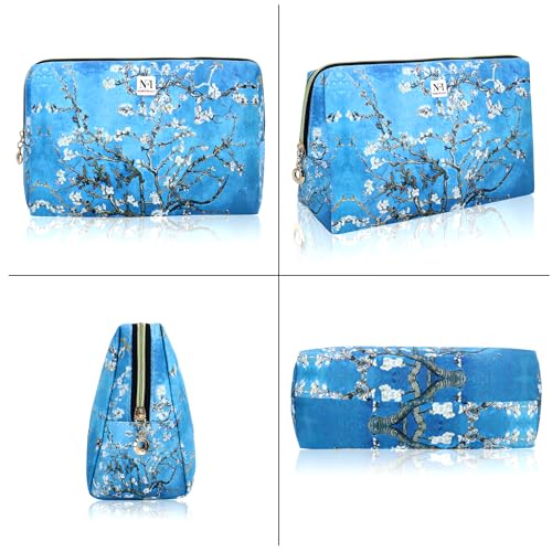 Image of NFI essentials Makeup Pouch Set of 3 Piece, Stylish Pouches for Makeup Accessories, Travel Pouch for Women, Cosmetic Pouch, Vanity Case, Jewellery Pouch, Toiletry Make up Bag