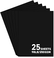 Vista 8 de 25 hojas de papel de cartulina roja, cartulina de 8.5 x 11 pulgadas para Cricut, papel de construcción grueso para hacer tarjetas, álbumes