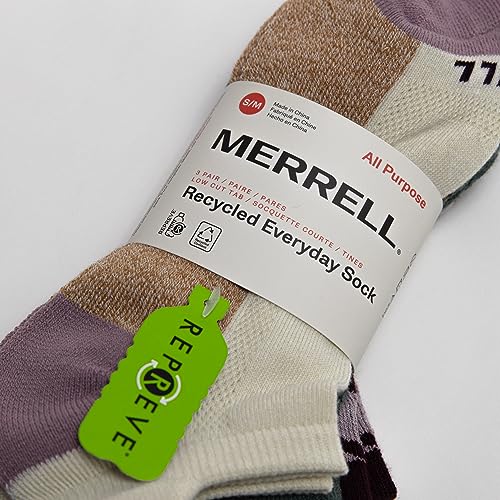 Image of Merrell Unisex Adult Cushioned Low Cut Tab Socks (3-Pair)