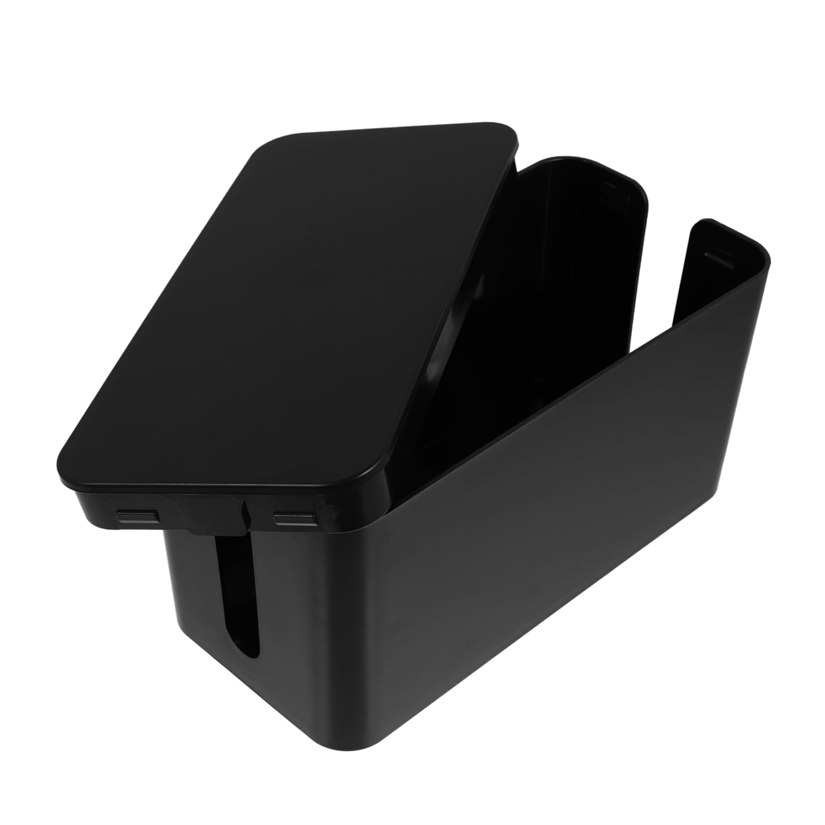 Gatuida 1pc Box Card Storage Box Desk Organizer Desk Protector Power Supply Cable Power Adapter Computer Cord Hider Surge Protectors Cover Router Cable Cover Box Plastic Data line