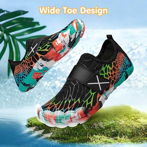 Image of ATHMILE Kids Water Shoes Boys Girls Water Shoes Quick Dry Barefoot Beach Sports Swim Pool Summer Shoes(Little Kid /Big Kid)