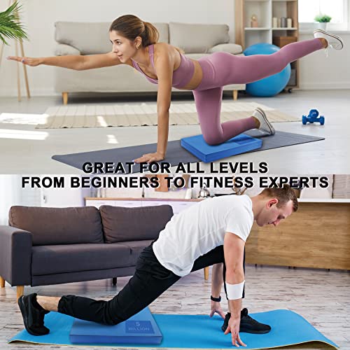 Foam Balance Pad(Large or XL),5BILLION Stability Pad for Physical Therapy,Non-Slip Exercise Balance Pad for Balance Workouts,Yoga Knee Pad for Gym Fitness Stretching Pilate - Thumbnail 2