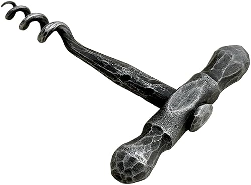 Miniatura 4 de Sacacorchos Abrebotellas Sacacorchos forjado a mano Abridor de botellas de vino con mango de martillo Sacacorchos de hierro forjado hecho a mano