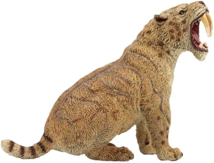 XINPANYIAN Smilodon Prehistoric Animal Saber-Toothed Tiger Figure Model